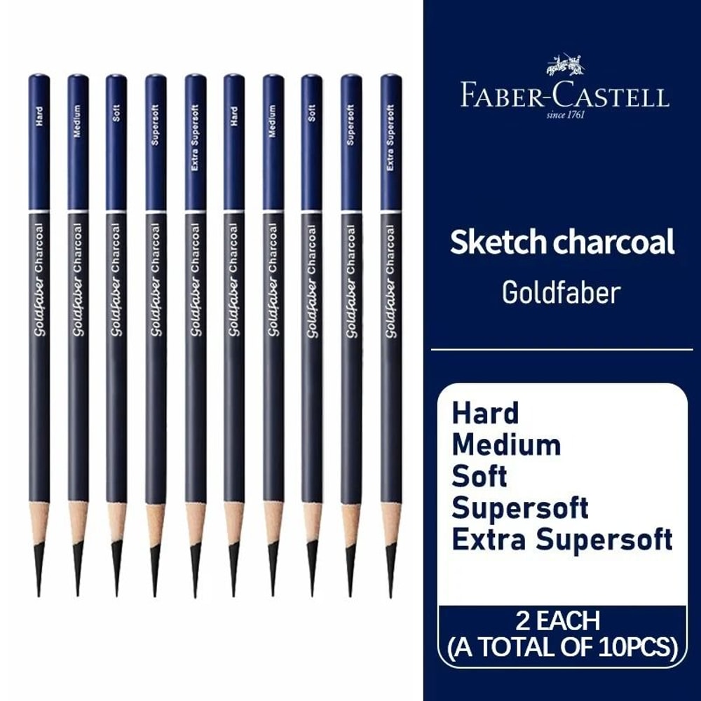 FaberCastell Goldfaber Professional Sketching Charcoal Pencils Artisan Grade 7
