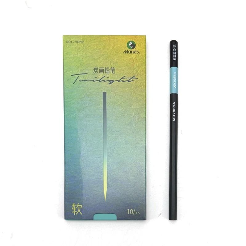 Professional 10Piece Charcoal Graphite Sketching Set Premium Artist Grade 3