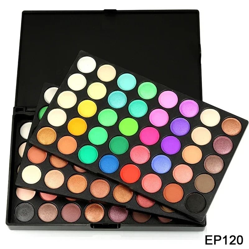 Master 120Color Glitter Matte Eyeshadow Palette Professional Nude Shine Kit 7