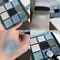 9Color Dark Punk Smoked Eyeshadow Palette BlueBlack Matte Pearl Shimmer 8