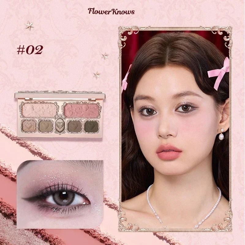 Flower Knows Strawberry Cupid Collection AllinOne Facial Complexion Palette 5