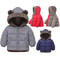 Childrens Thick Fleece Hooded Jacket Winter Cashmere Padded Outerwear 0