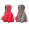 Childrens Thick Fleece Hooded Jacket Winter Cashmere Padded Outerwear 1