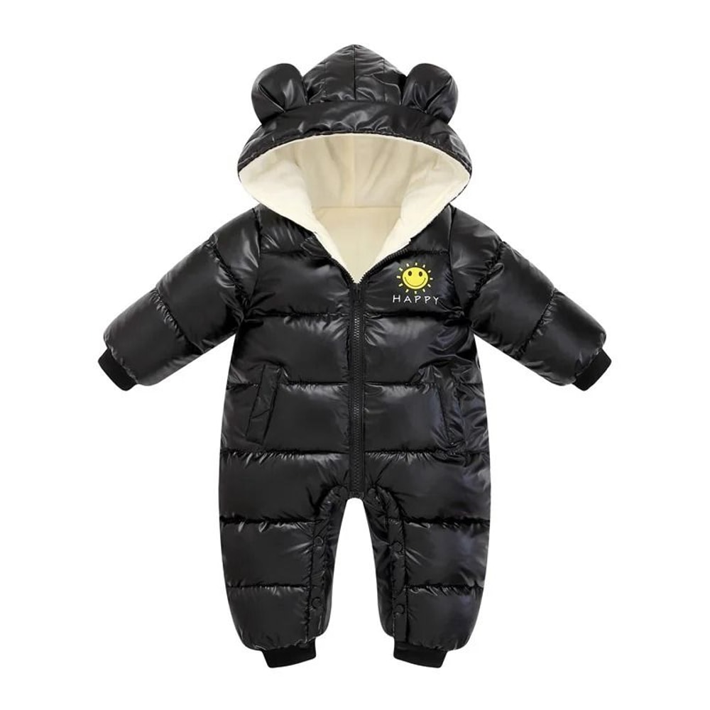 2025 Waterproof Baby Winter Snowsuit VelvetLined NoWash Newborn Jumpsuit 7