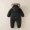 2025 Newborn Winter Snowsuit VelvetLined Thermal Jumpsuit Romper 1