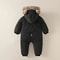 2025 Newborn Winter Snowsuit VelvetLined Thermal Jumpsuit Romper 1
