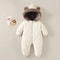 2025 Newborn Winter Snowsuit VelvetLined Thermal Jumpsuit Romper 3