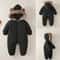 2025 Newborn Winter Snowsuit VelvetLined Thermal Jumpsuit Romper 4