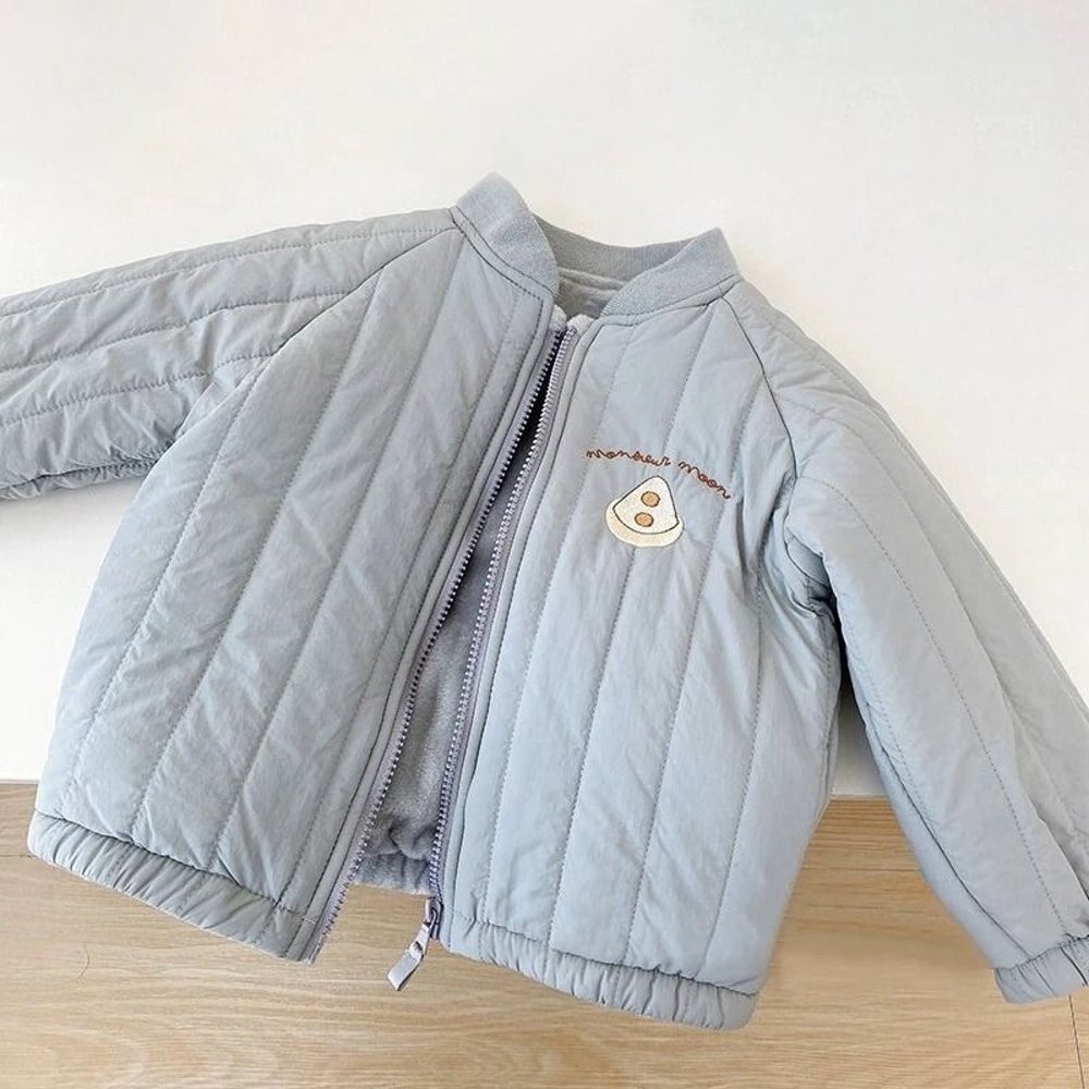 Toddler Boutique Embroidery Fleece Jacket Kids Spring Autumn Cotton Outerwear 5