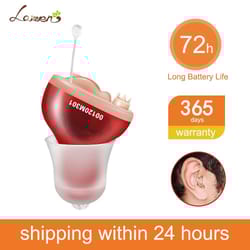 invisible wireless mini cic hearing aid - adjustable sound amplifier for severe loss