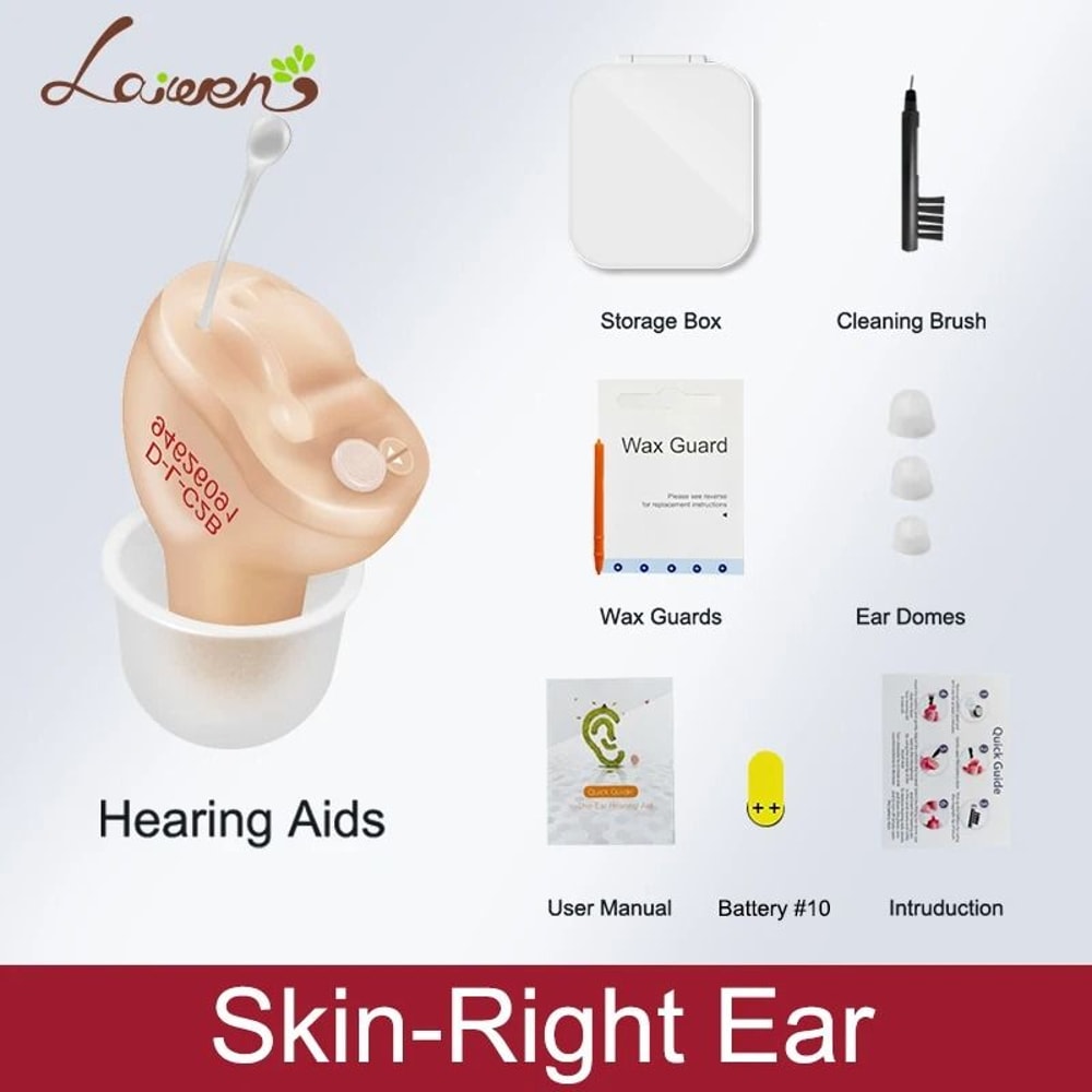 Invisible Wireless Mini CIC Hearing Aid Adjustable Sound Amplifier For Severe Loss 12