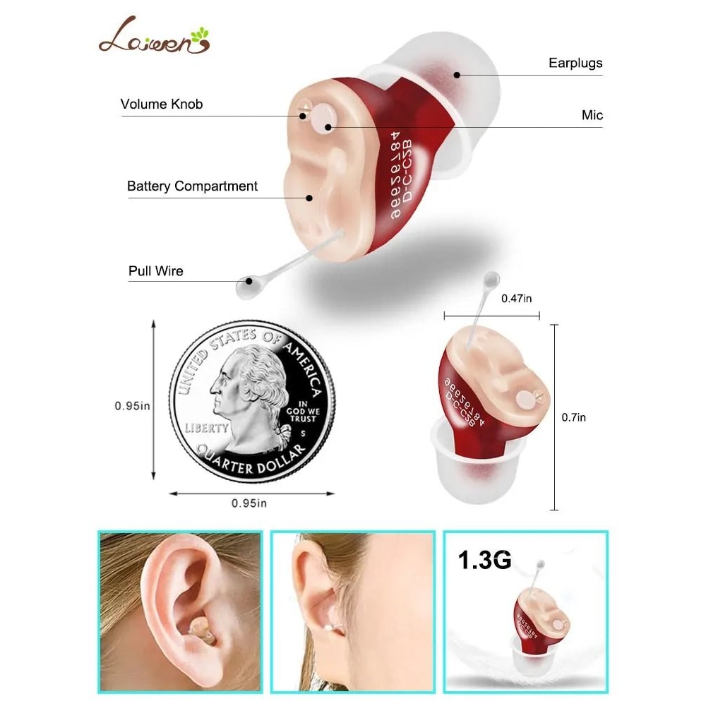 Invisible Wireless Mini CIC Hearing Aid Adjustable Sound Amplifier For Severe Loss 3