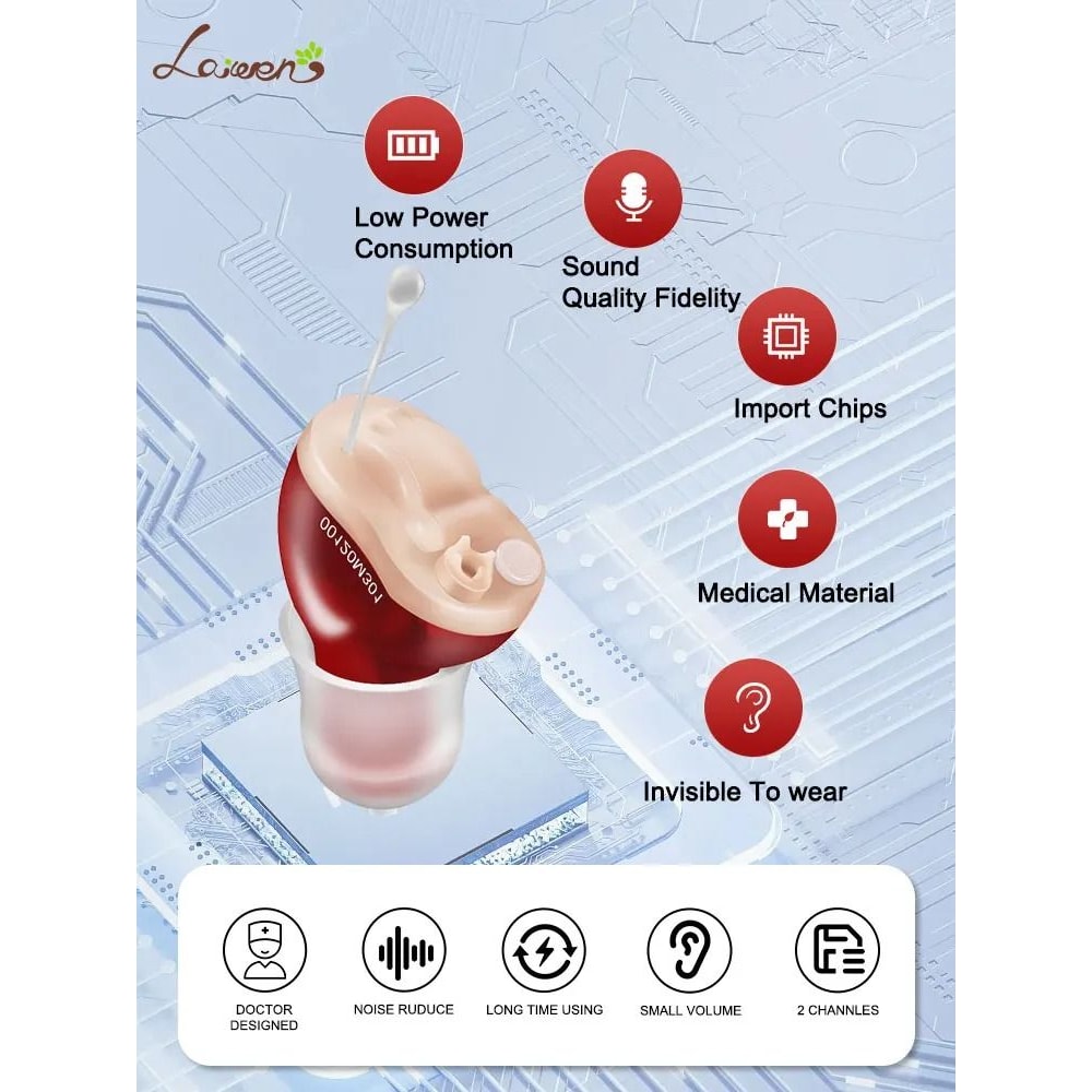 Invisible Wireless Mini CIC Hearing Aid Adjustable Sound Amplifier For Severe Loss 4