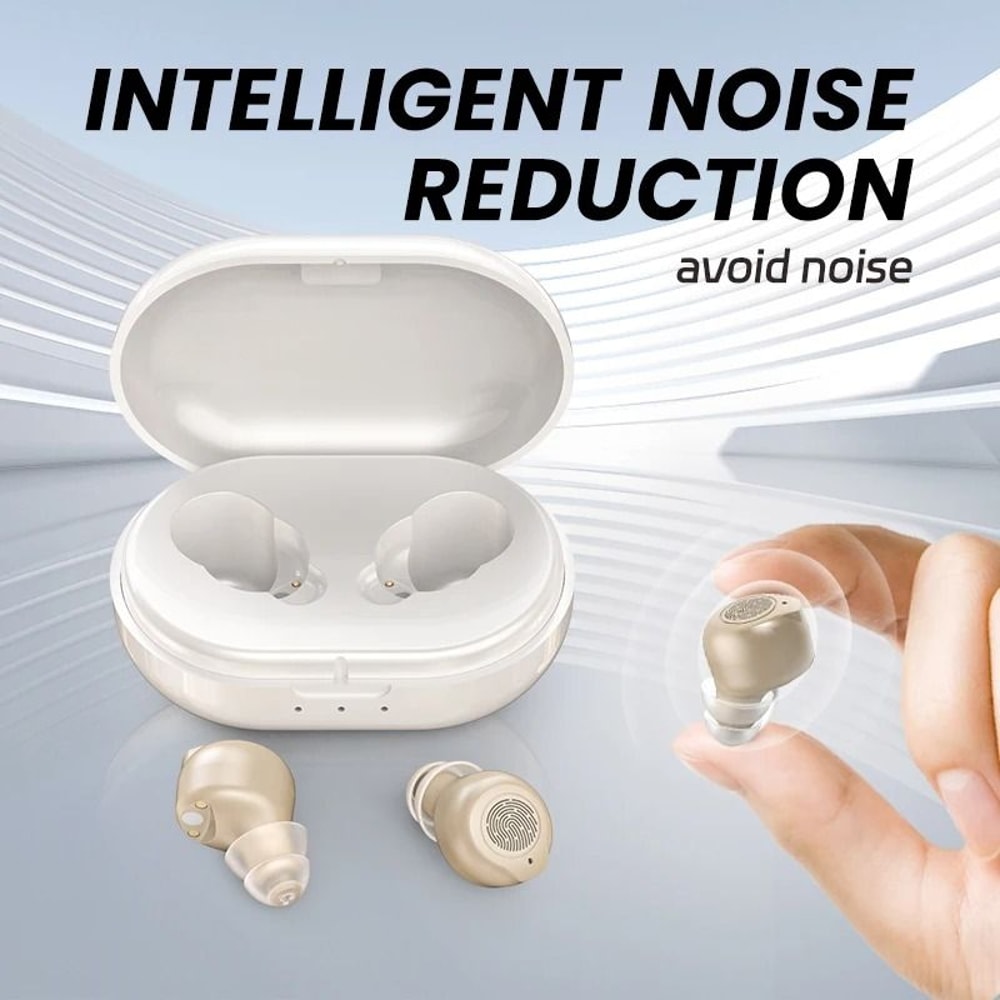 TouchControl Rechargeable Hearing Aid Pair Mini Sound Amplifier For Seniors 1