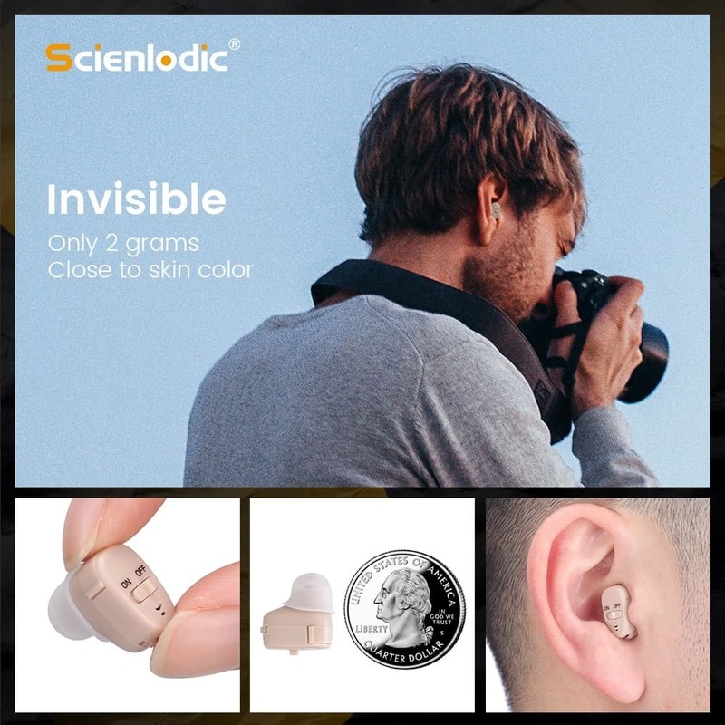 Digital ITE Mini Invisible Hearing Aid Discreet Sound Amplifier For Severe Loss 1