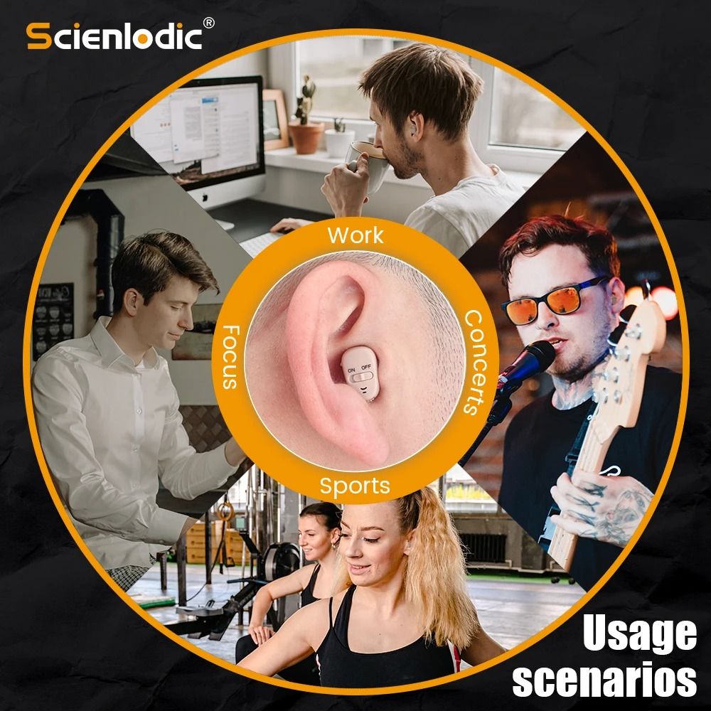 Digital ITE Mini Invisible Hearing Aid Discreet Sound Amplifier For Severe Loss 5