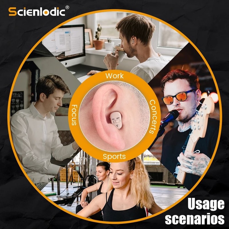 Digital ITE Mini Invisible Hearing Aid Discreet Sound Amplifier For Severe Loss 5