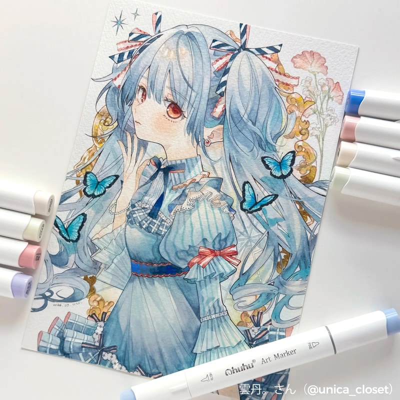 Ohuhu Honolulu 48Color Essential Marker Set Refillable Alcohol Art Markers 1