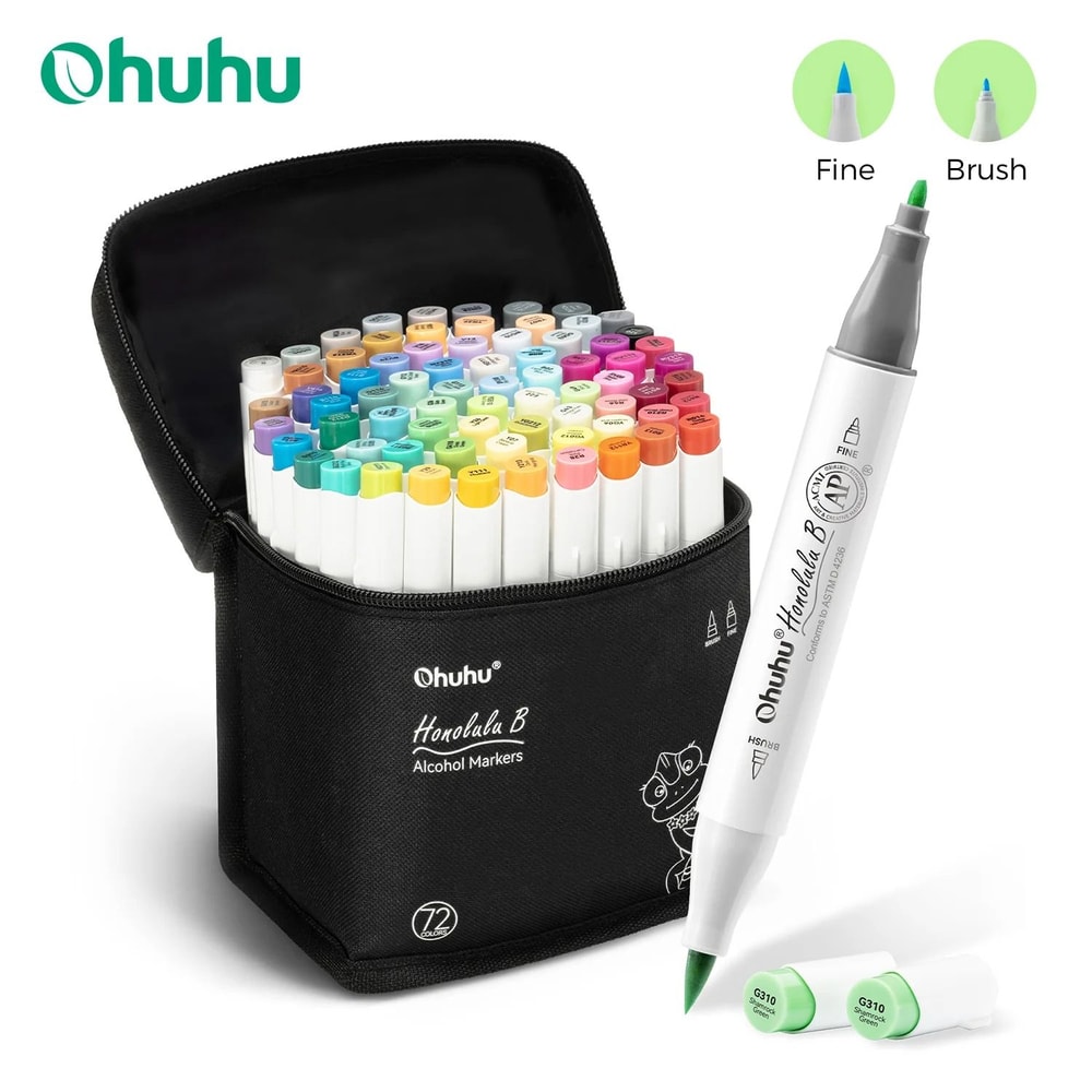 Ohuhu Honolulu B Series Master Marker Set Refillable Alcohol Art Markers 0