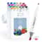 Ohuhu Kaala Professional Art Marker Set Dual Tip Refillable Alcohol Markers 7