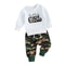 Adorable Baby Girl 2Piece Spring Ensemble Floral Embroidered Top Camo Pants 5