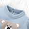 2Piece Newborn Knitted Romper Hat Set Blue Winter Outwear Playsuit 1