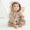 Winter Rabbit Hooded Baby Romper Plush Zipper Newborn Jumpsuit 6