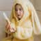 Winter Rabbit Hooded Baby Romper Plush Zipper Newborn Jumpsuit 10