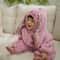 Winter Rabbit Hooded Baby Romper Plush Zipper Newborn Jumpsuit 8
