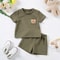 2024 Summer Bear Suite Toddler Boys Girls Breathable 2Piece Set 1