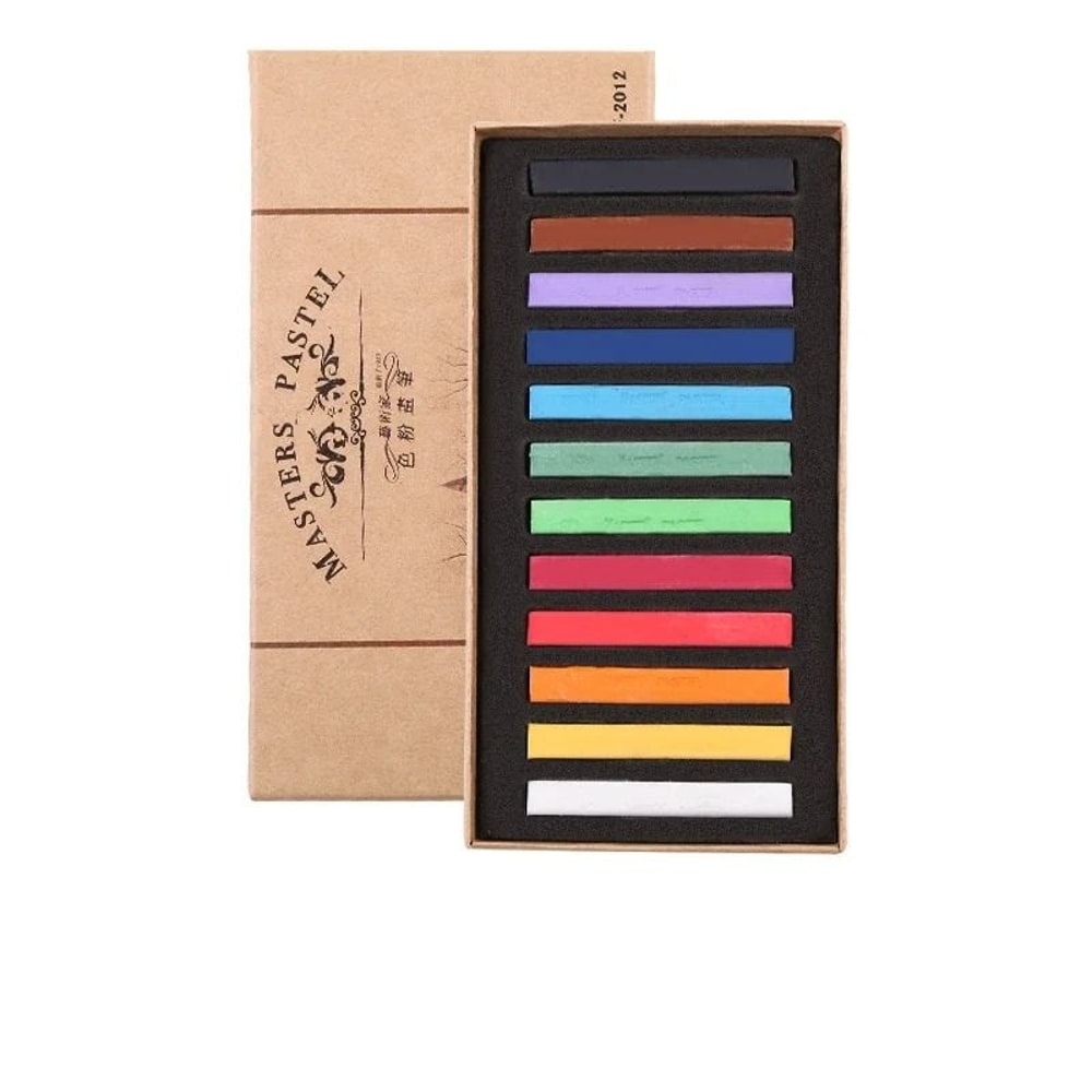 Master Series Soft Pastel Set Professional Colored Chalk Crayon Art Supplies 6