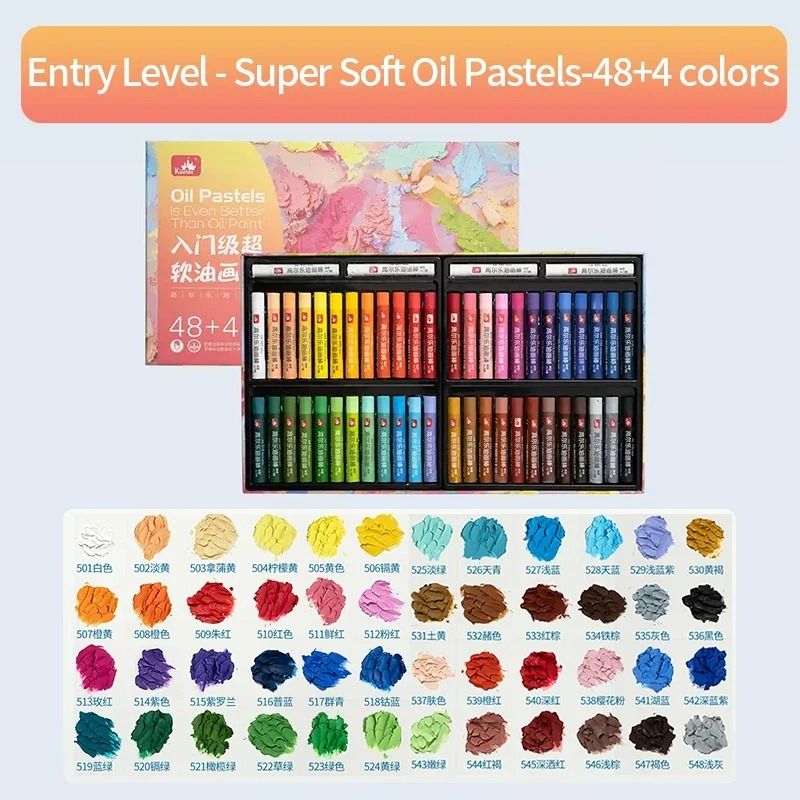 Super Soft Professional Oil Pastel Set Vibrant Artist Grade Blending Layering 10