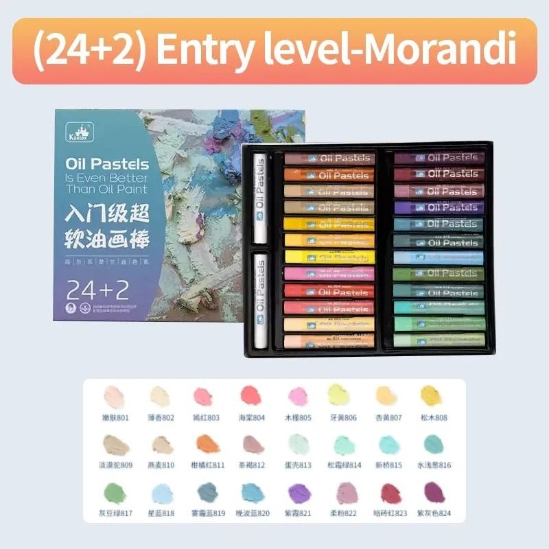 Super Soft Professional Oil Pastel Set Vibrant Artist Grade Blending Layering 11