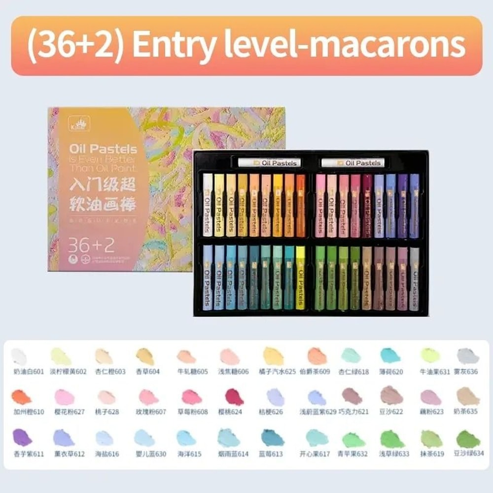 Super Soft Professional Oil Pastel Set Vibrant Artist Grade Blending Layering 15