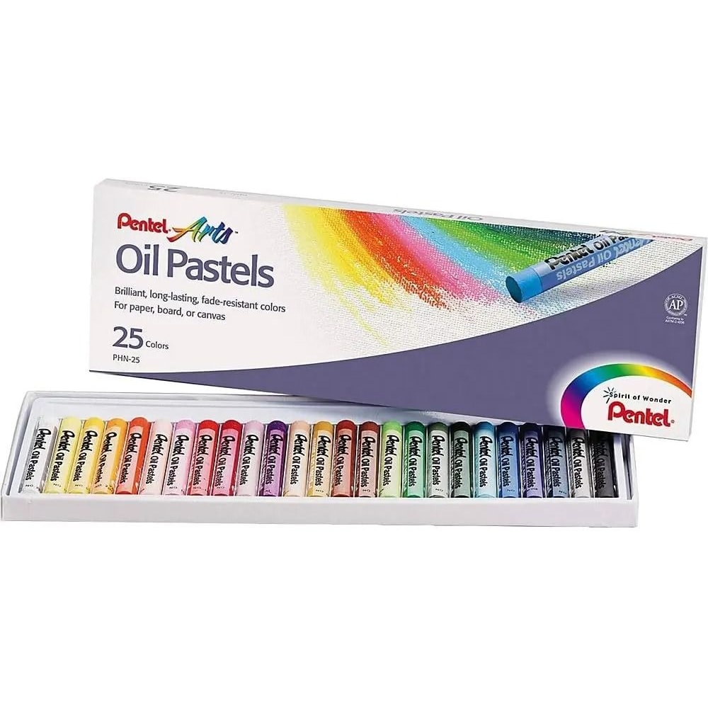 Pentel Arts Professional Oil Pastel Set Brilliant Assorted Colors PHN Series 10