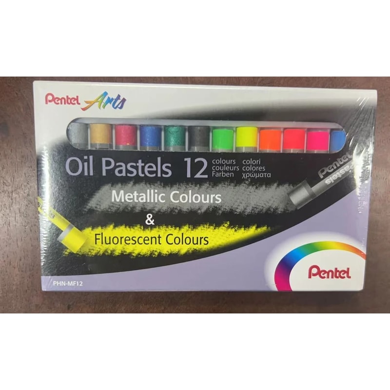 Pentel Arts Professional Oil Pastel Set Brilliant Assorted Colors PHN Series 13