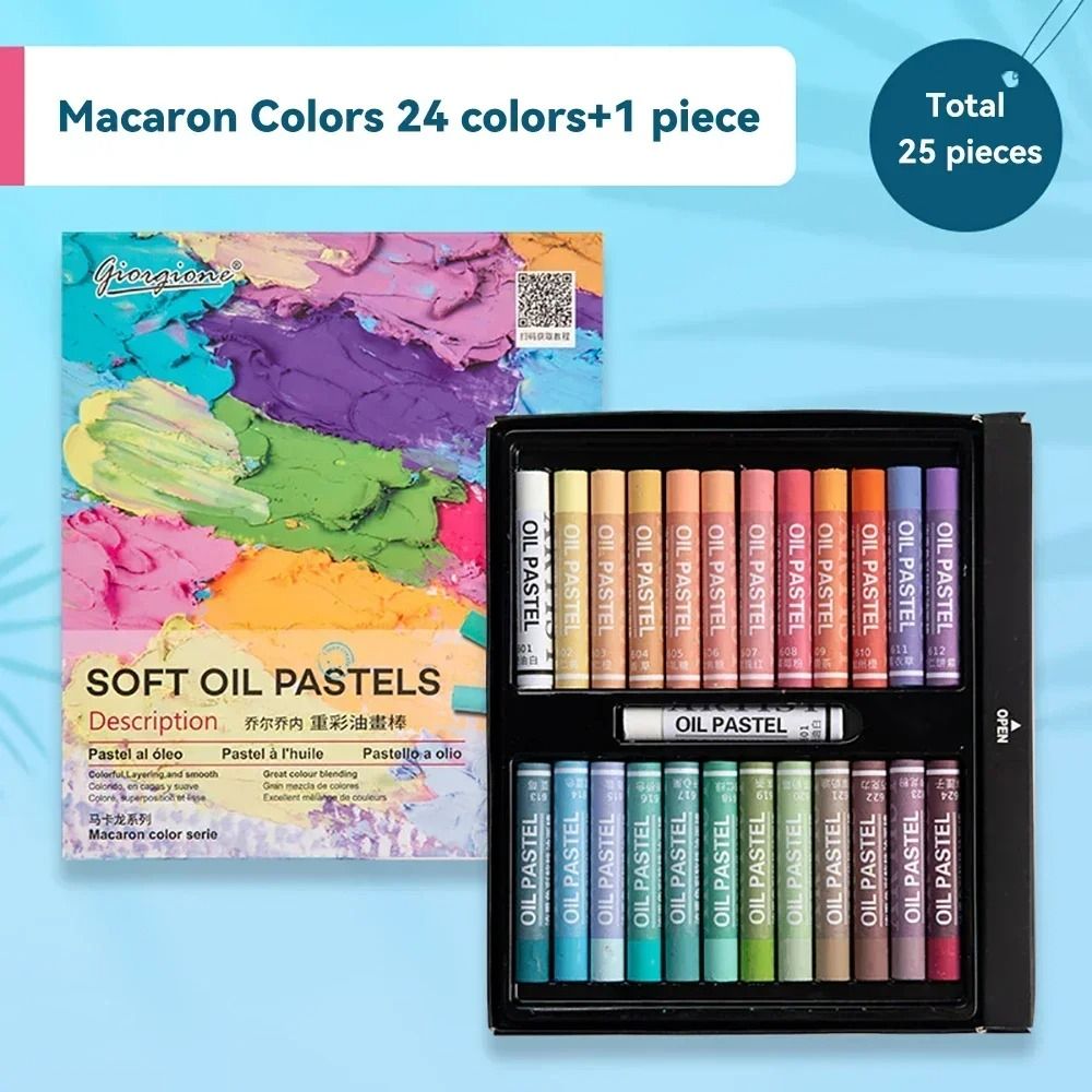 Professional Soft Oil Pastel Set 12253850 Vibrant Tones For Artists Students 9