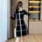 Slim Fit Knitted Sweater Dress Elegant Autumn Winter Bottoming Skirt For Women 4