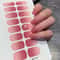 Semi Cured Nail Wrap Gradient Multi Color Solid Gel Full Cover Slider Self Adhesive Nail Decal 0