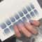 Semi Cured Nail Wrap Gradient Multi Color Solid Gel Full Cover Slider Self Adhesive Nail Decal 3