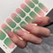 Semi Cured Nail Wrap Gradient Multi Color Solid Gel Full Cover Slider Self Adhesive Nail Decal 4