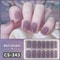 Semi Cured Nail Wrap Gradient Multi Color Solid Gel Full Cover Slider Self Adhesive Nail Decal 16