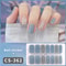 Semi Cured Nail Wrap Gradient Multi Color Solid Gel Full Cover Slider Self Adhesive Nail Decal 17