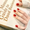 24Pcs Solid Color Wine Red Press On Nail Short Square Simple Full Cover Detachable False Nails 19