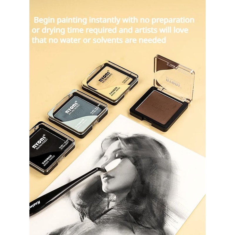 Professional Ultra Soft Artist Pastel Graphite And Charcoal Drawing Powder Finest Pigment 1