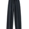 100 Merino Wool Wide Leg Pants Autumn Winter Lace Up Mid Seam Cashmere Trousers Knitted Bottoms 4