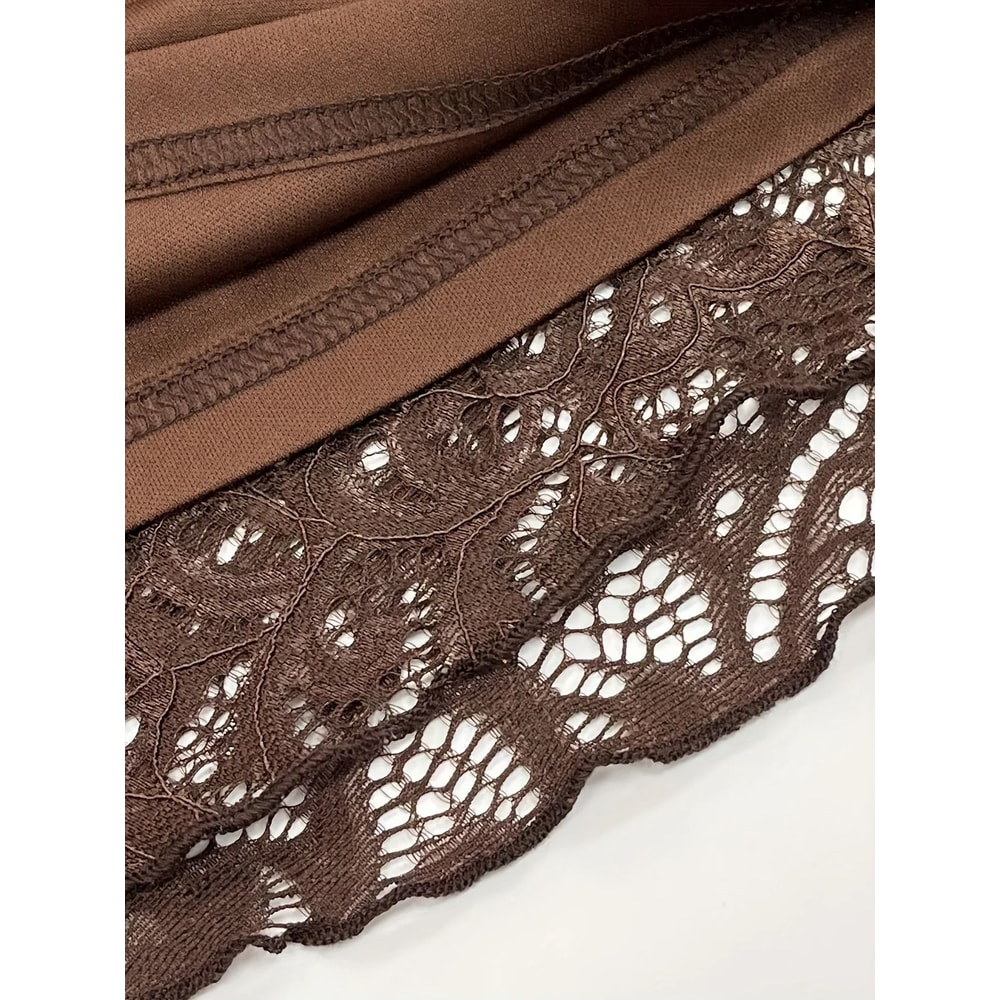 Summer Y2K Sheer Mesh Lace Bodycon Dress Flared Long Sleeve VNeck Mini Party Club Evening Dress 5