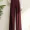 2026 Burgundy Wide Leg Suit Pants Elegant High Waist Office Lady Fashion Trousers With Pockets 1