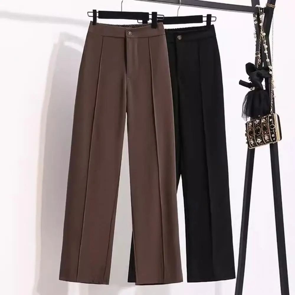 Fashion Office Wear High Waist Formal Suit Trousers Elegant Workwear Dress Pants 0