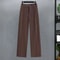 Fashion Office Wear High Waist Formal Suit Trousers Elegant Workwear Dress Pants 2